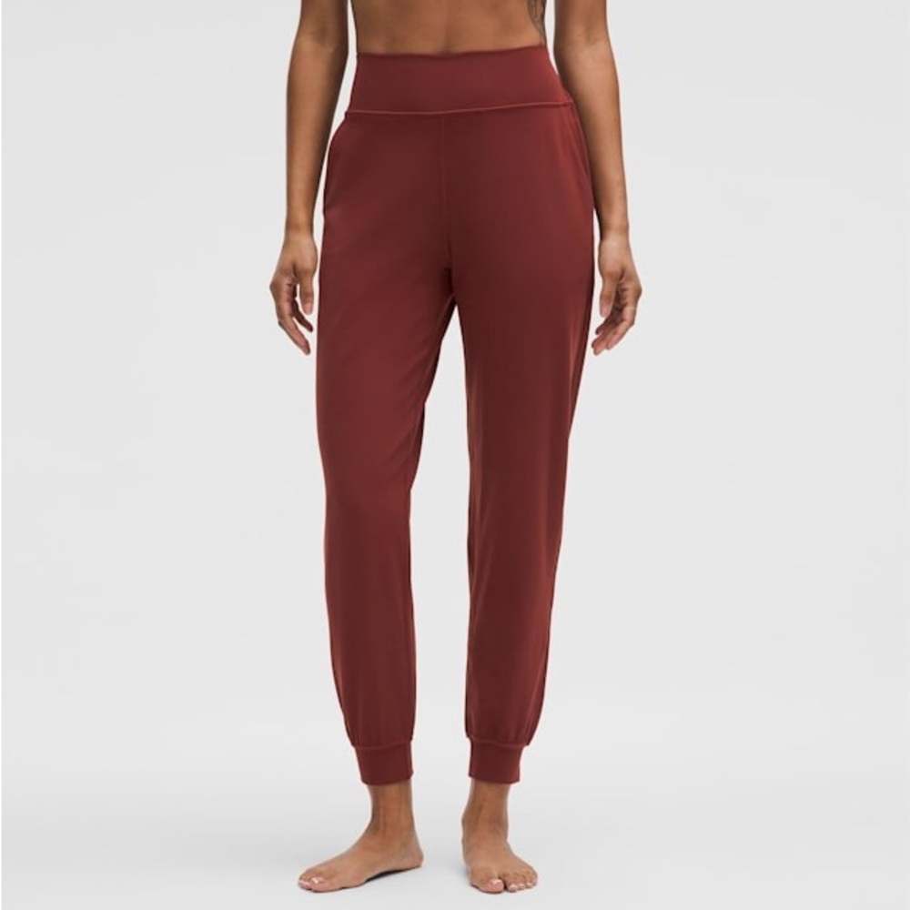 Lululemon Athletica Burgundy High-Rise Joggers
